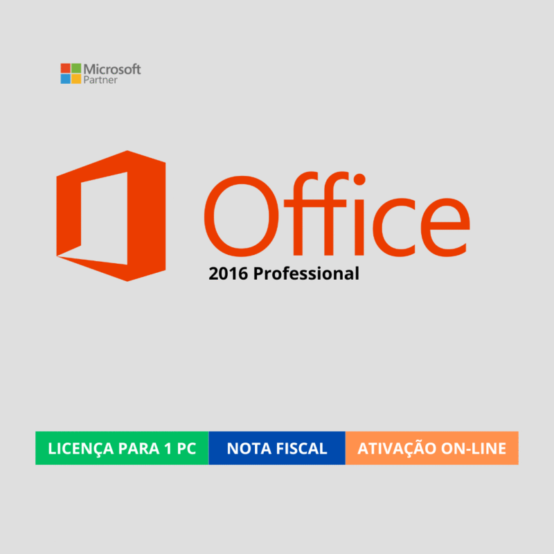 Microsoft Office 2016 Professional Plus – Licença Digital para 1 PC