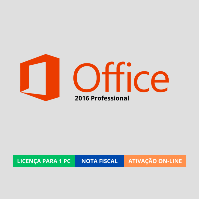 Microsoft Office 2016 Professional Plus – Licença Digital para 1 PC